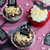 Tombstone Cupcake Toppers | Halloween Gravestone Party Decor | Cemetery Graves cupcake toppers