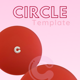 Circle (Round) Cake Template