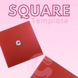 Square Cake Template