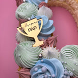 Awesome Dad trophy mini cupcake topper (4Pk)