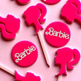 Barbie cupcake toppers