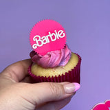 Barbie cupcake toppers