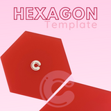 Hexagon Cake Template