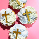 Cross cupcake toppers
