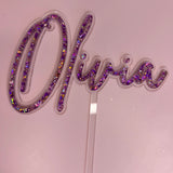 Glitter Name Topper