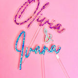 Glitter Name Topper