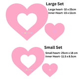 Heart shape set templates