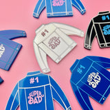 #1 Super Dad Jersey Mini Toppers (4pk)