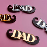Dad Moustache mini toppers (4Pk)