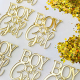 Boy or Girl mini toppers