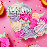2 Pk Love you/ Mum Mini Toppers