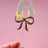 Bow Number Topper
