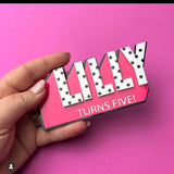 LOL personalised name cake topper