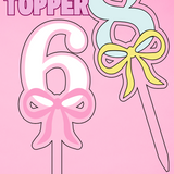 Bow Number Topper