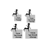 Silhouette Sitting Lady