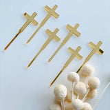 Cross cupcake toppers