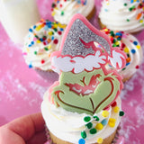 Grinch cupcake topper