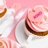 Conversation heart mini toppers
