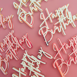 2Pk Mini Happy Birthday Topper